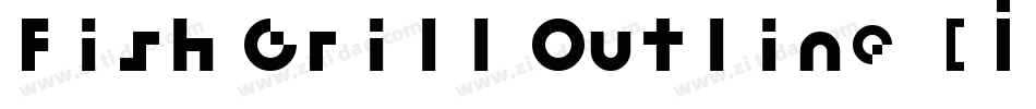 Fish Grill Outline [Italic] by 7NTypes字体转换